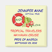 アロハグループファミリーカスタムクルーズマグネット マグネット (正面)