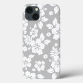 アロハグレイクラシックハワイアンハイビスカスプリント Case-Mate iPhoneケース (裏面)