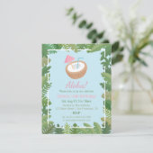 アロハココナッツトロピカルリーフバースデーパーティー 招待状 (スタンド正面)