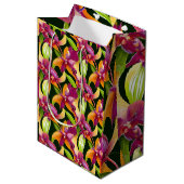 アロハコレクションラウシュ鮮やかフローラボタニカル ミディアムペーパーバッグ (正面アングル)