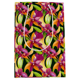 アロハコレクションラウシュ鮮やかフローラボタニカル ミディアムペーパーバッグ