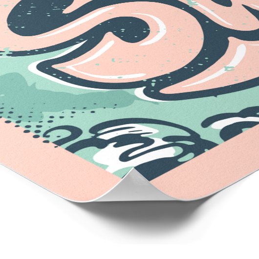 アロハサマーサーフィン ポスター (角)