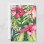 アロハサマートロピカルブライダルシャワー招待 招待状 (裏面)