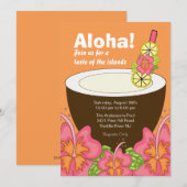 アロハサマー パーティー ルアウ ご招待 招待状 (正面/裏面)