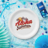 アロハサマー ペーパープレート (パーティー)