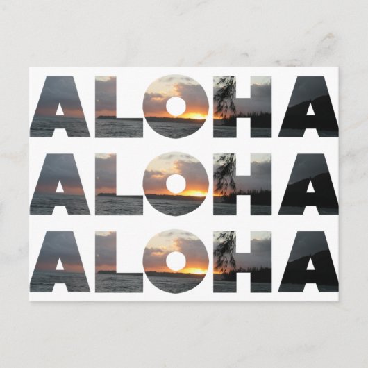 アロハサンセット ポストカード (正面)
