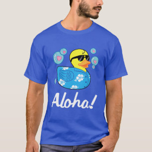 アロハシャツのゴム製アヒルちゃんアロハ Tシャツ