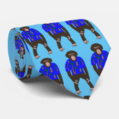 アロハシャツを身に着けているチンパンジーが付いているタイ ネクタイ (ロール)