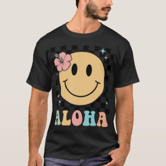 アロハシャツハッピー顔バケーションメンズウィメンズキッズハウ Tシャツ