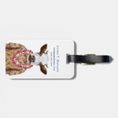 アロハシャツ牛は|あなたの名前を加えます ラゲッジタグ (裏面横)