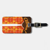 アロハシャツ観光客ラベル ラゲッジタグ (正面横)