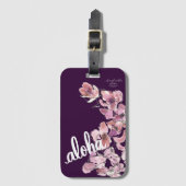 アロハシンビジウムオーキッドハワインスパイアイラゲッジタグ ラゲッジタグ (正面縦)