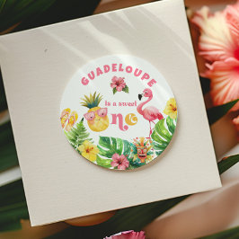 アロハスイートワンハワイルアウ（ハワイ式宴会）誕生日パーティー ラウンドシール