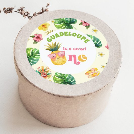 アロハスイートワン熱帯ルアウ(ハワイ式宴会)誕生日パーティー ラウンドシール