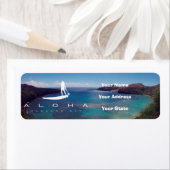 アロハスタンドアップパドルと花馬湾 ラベル (インサイチュ)