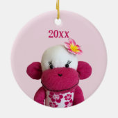 アロハソックモンキー(女の子) セラミックオーナメント (裏面)