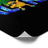 アロハダビングパイナップルサングルビーチズハワイハウ ポスター (角)