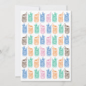 アロハティキサーフボードトロピカルルアウ（ハワイ式宴会）ハワイアンパーティー サンキューカード (裏面)