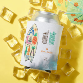 アロハティキサーフボードトロピカルルアウ（ハワイ式宴会）ハワイアンパーティー 缶クーラー