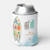 アロハティキサーフボードトロピカルルアウ(ハワイ式宴会)ハワイアンパーティー 缶クーラー (缶正面)