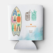 アロハティキサーフボードトロピカルルアウ(ハワイ式宴会)ハワイアンパーティー 缶クーラー (裏面)