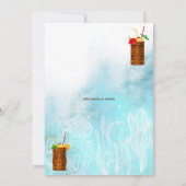 アロハティキトロピカルルアウ(ハワイ式宴会)ハワイアンバースデーパーティー 招待状 (裏面)