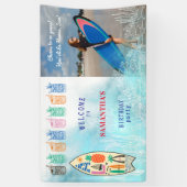 アロハティキトロピカルルアウ（ハワイ式宴会）ハワイアン誕生日歓迎 横断幕 (縦)