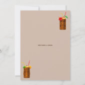 アロハティキ卒業トロピカルルアウ(ハワイ式宴会)ハワイアンパーティー 招待状 (裏面)