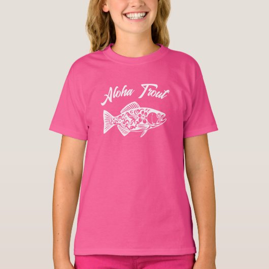 アロハトラウト ハワイアンフィッシャーマンスタイル Tシャツ (正面)