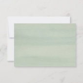 アロハトロピカルウォータカラーフローラウェディングRSVP 出欠カード (裏面)