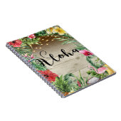 アロハトロピカルウッド葉フローラ&ライツサマー ノートブック (右側)