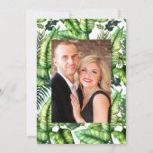 アロハトロピカルサマービーチ結婚式写真 招待状 (裏面)