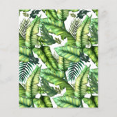 アロハトロピカルサマービーチ結婚式招待状 チラシ (裏面)