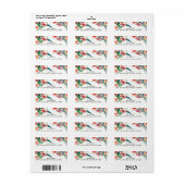 アロハトロピカルサマーフローラブライダルシャワーシック ラベル (フルシート)