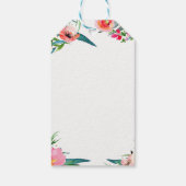 アロハトロピカルサマーフローラブライダルシャワー ギフトタグ (裏面)