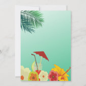 アロハトロピカルドリンクズサマーパーティールアウ(ハワイ式宴会)招待状 招待状 (裏面)