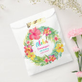 アロハトロピカルハイビスカスルアウ（ハワイ式宴会）誕生日 フェイバーバッグ (封をした状態)