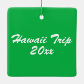 アロハトロピカルハワイアンアイランドパイナップルハワイ セラミックオーナメント (裏面)