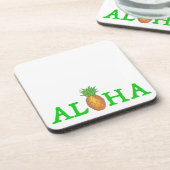 アロハトロピカルハワイアンアイランドパイナップルフルーツ コースター (左側)