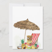 アロハトロピカルハワイアンベビーシャワー 招待状 (裏面)