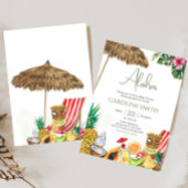 アロハトロピカルハワイアンベビーシャワー 招待状
