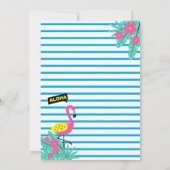 アロハトロピカルハワイアン卒業ルアウ(ハワイ式宴会)パーティー 招待状 (裏面)