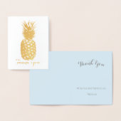 アロハトロピカルハワイアン金ゴールドパイナップルサンキュー 箔カード (ディスプレー)