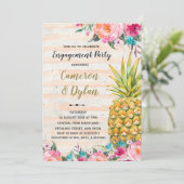 アロハトロピカルパイナップルエンゲージメント招待状 招待状 (スタンド正面)