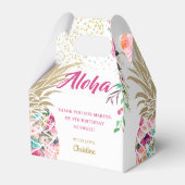 アロハトロピカルパイナップルピンクフローラ誕生日 フェイバーボックス (裏面サイド)
