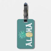アロハトロピカルパイナップルラゲッジタグ ラゲッジタグ (裏面縦)