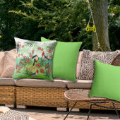 アロハトロピカルパラダイスアウトドアパティオピロー クッション