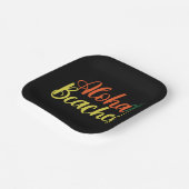 アロハトロピカルビーチデザイン ペーパープレート (傾斜あり)