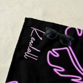 アロハトロピカルビーチバチェロレッテパーティーネオン ビーチタオル (インサイチュ)