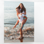 アロハトロピカルビーチ結婚式 三つ折り招待状 (内部最初)